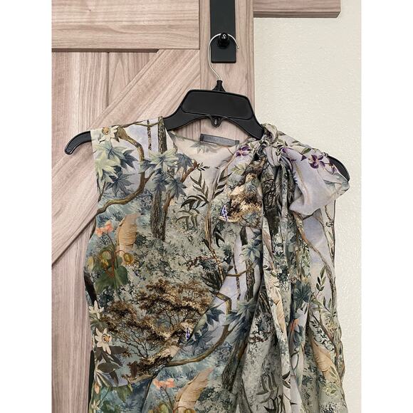 NWT Alberta Ferretti sleeveless silk top 40 US 4 - Picture 3 of 11